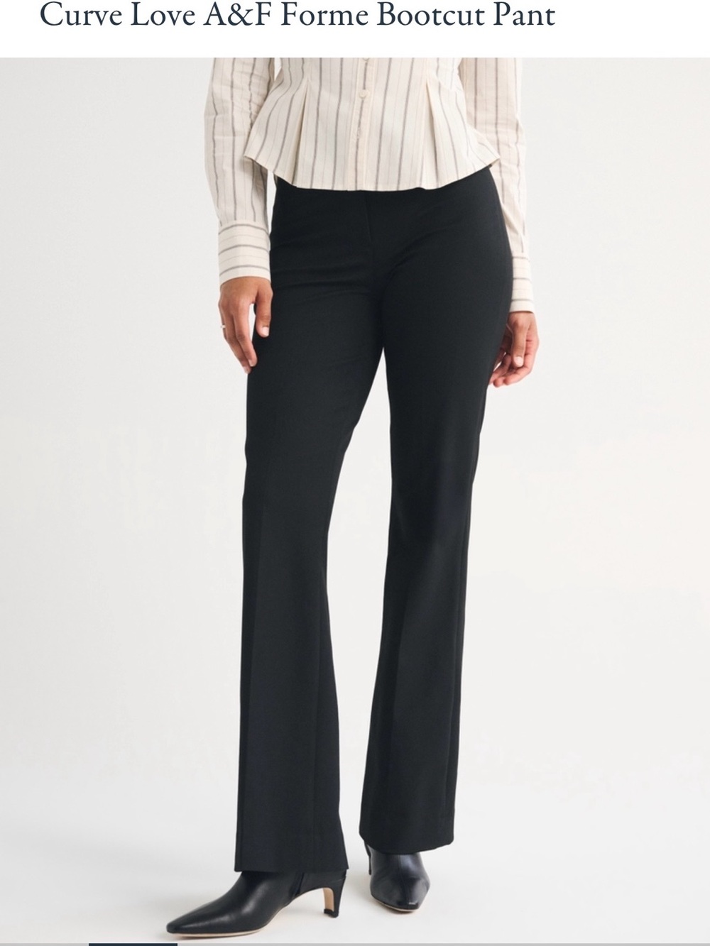 Curve Love A&F Forme Bootcut Pant